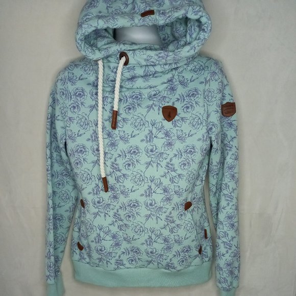 Wanakome Tops - Wanakome Roses Flowers Hoodie Sweatshirt (M)